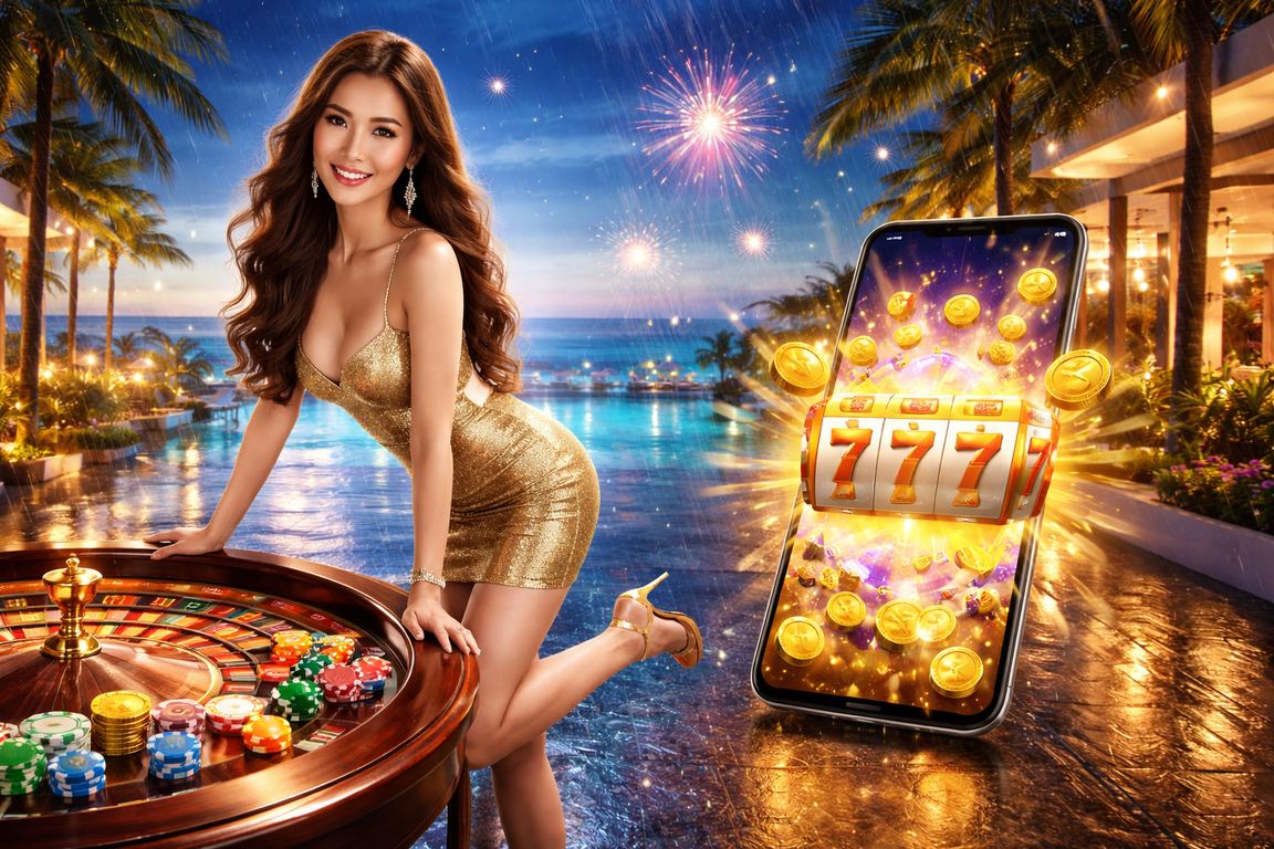 Không khí cá cược sôi động tại bãi biển Đà Nẵng với bàn roulette ngoài trời