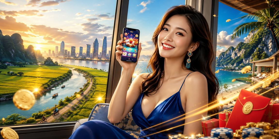 Mô hình thưởng bao đỏ may mắn tại Ninh Bình trong không khí lễ hội Việt Nam